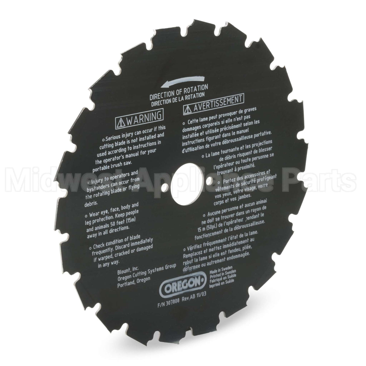41-931 Oregon Eia Brush Blade 8In 22 Teeth 2
