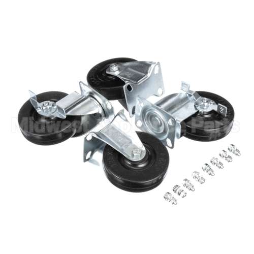 410-00190 Grindmaster Cecilware Casters, Set (2 Fix, 2 Swivel