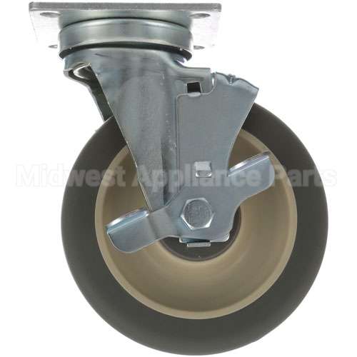 410118-21 Compatible Hobart Plate Mnt Castr W/Brk 5 W 3-1/2 X 3-1/2