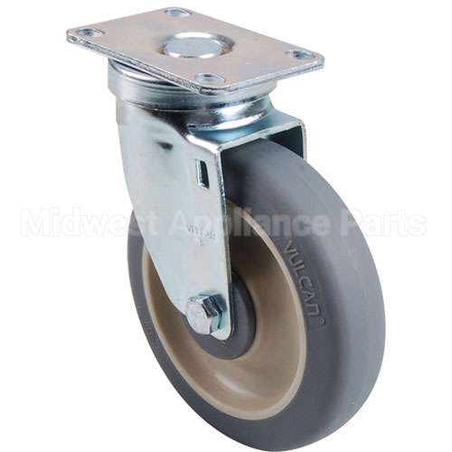 41021 Compatible Cambro Caster, Plate(5"Od, Swvl, Gray)