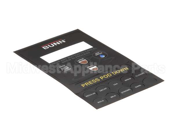 41145.0000 Bunn Decal Sheet,Switch/Flvr Labels