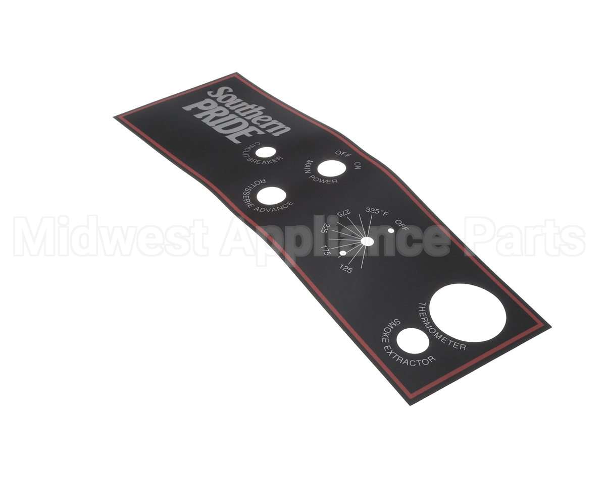 415020 Southern Pride Control Panel Overlay