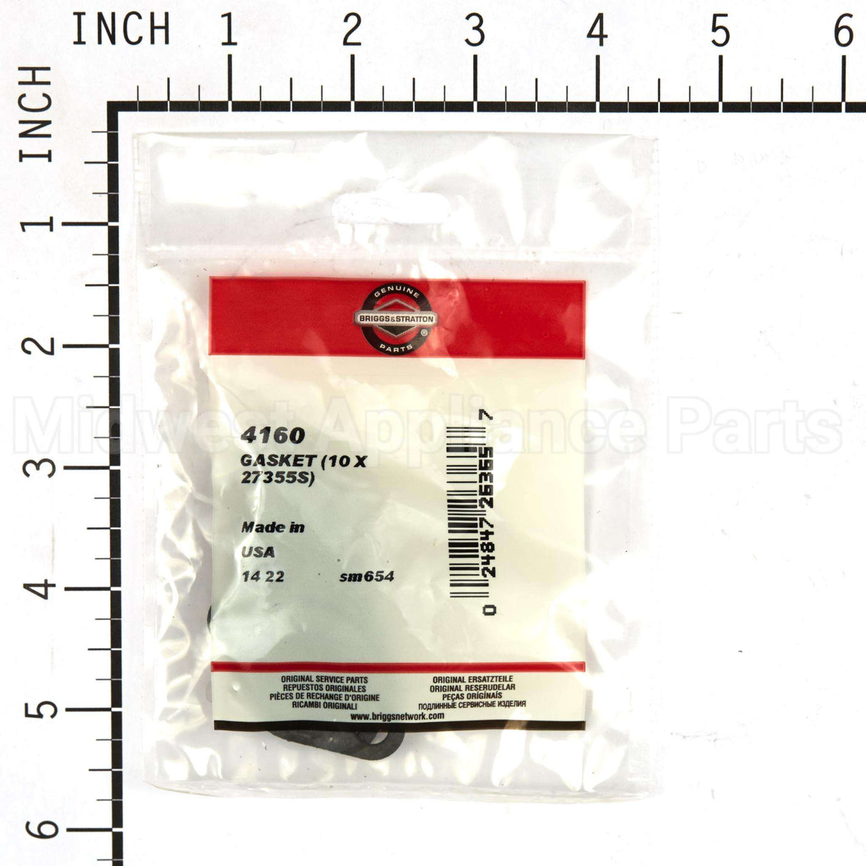 4160 Briggs & Stratton Gasket (10 X 27355S)