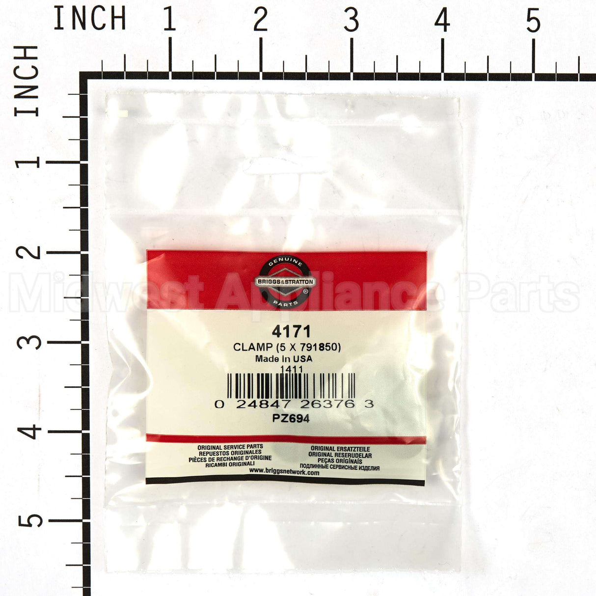 4171 Briggs & Stratton Clamp (5 X 791850)