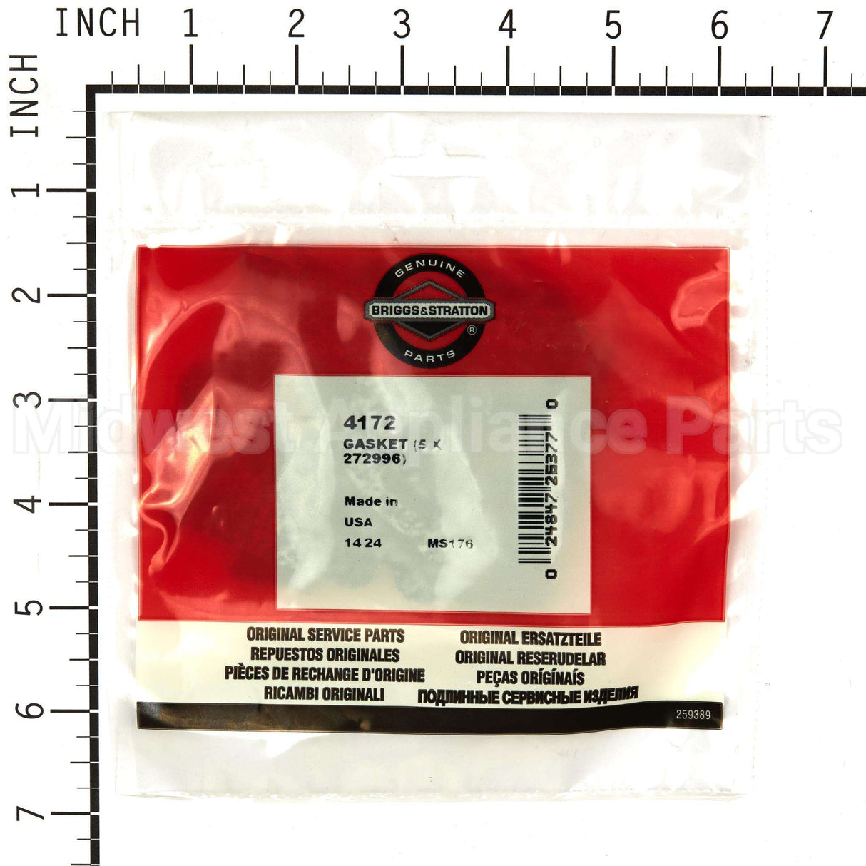 4172 Briggs & Stratton Gasket (5 X 272996)