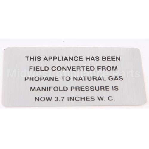 421727-3 Compatible Hobart Propane To Np Plate
