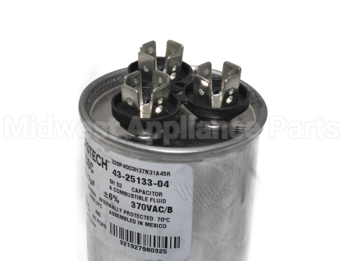 43-25133-04 Rheem-Ruud Dual Capac 40/3 Mfd 370V Round