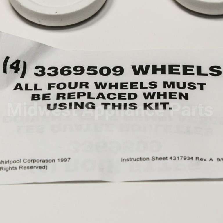 4317933 Whirlpool Wheel-4Pak