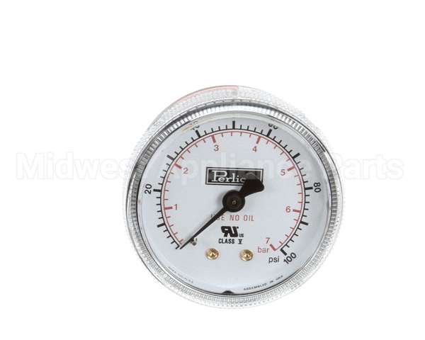 43670 Perlick Gauge, Pressure, 0-100 Psig