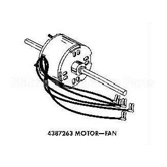 4387263 Whirlpool Motor-Fan