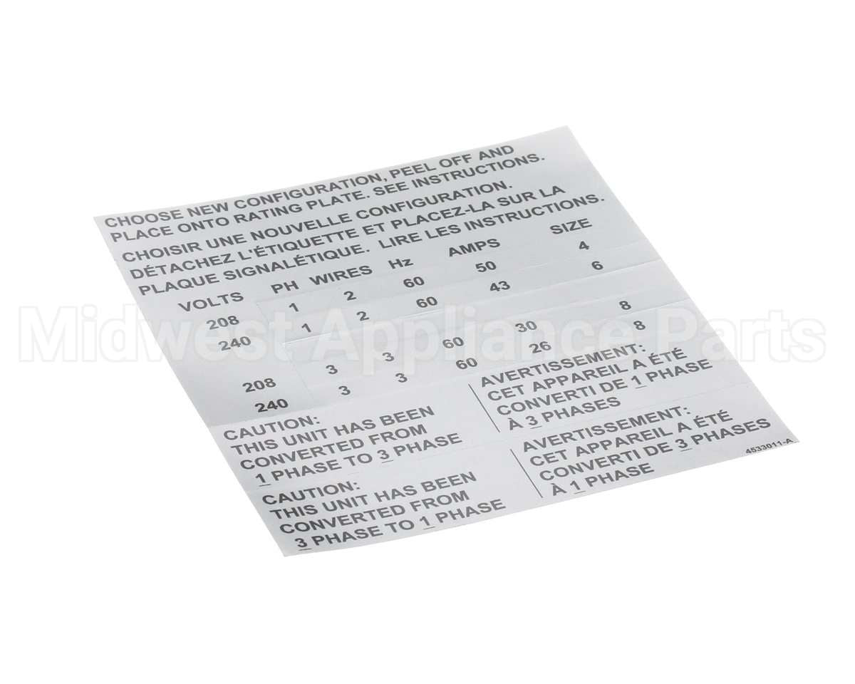 4533009 Garland Kit, Elec Phase Convert Full S