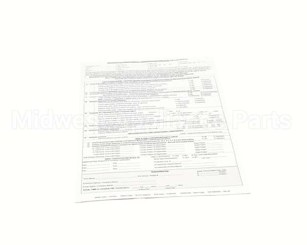 4603181 Garland Preventive Maintenance/ Certif