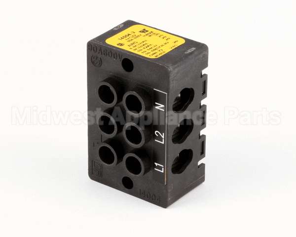 4622 Nieco Terminal Block, 3 Pole, 90 Amp, 600V
