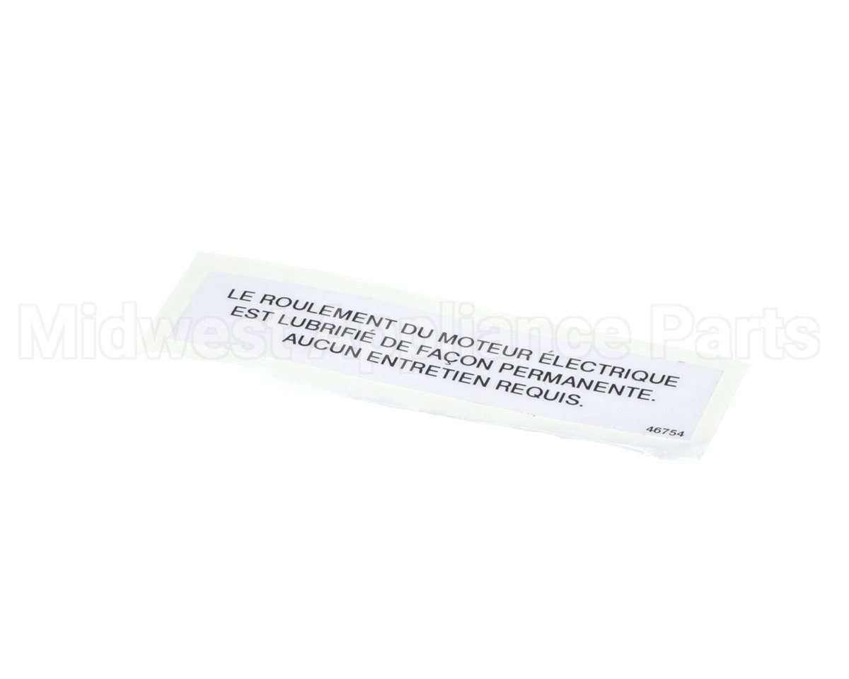 46754 Henny Penny Label-Elec.mtr French