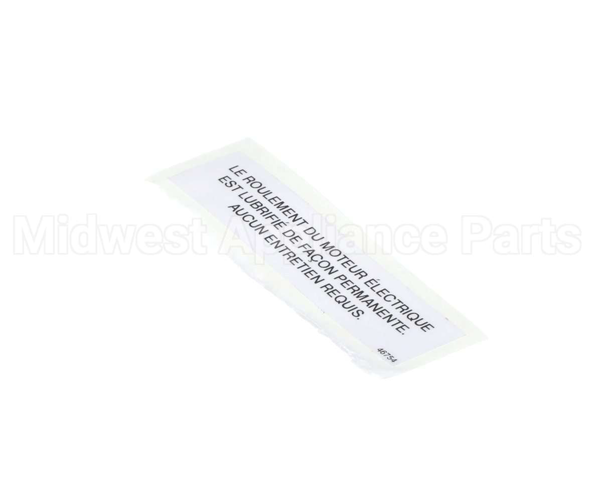 46754 Henny Penny Label-Elec.mtr French