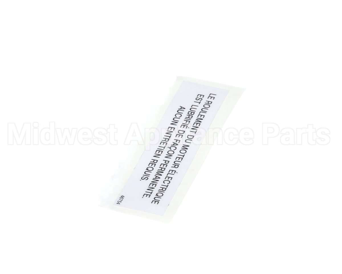 46754 Henny Penny Label-Elec.mtr French