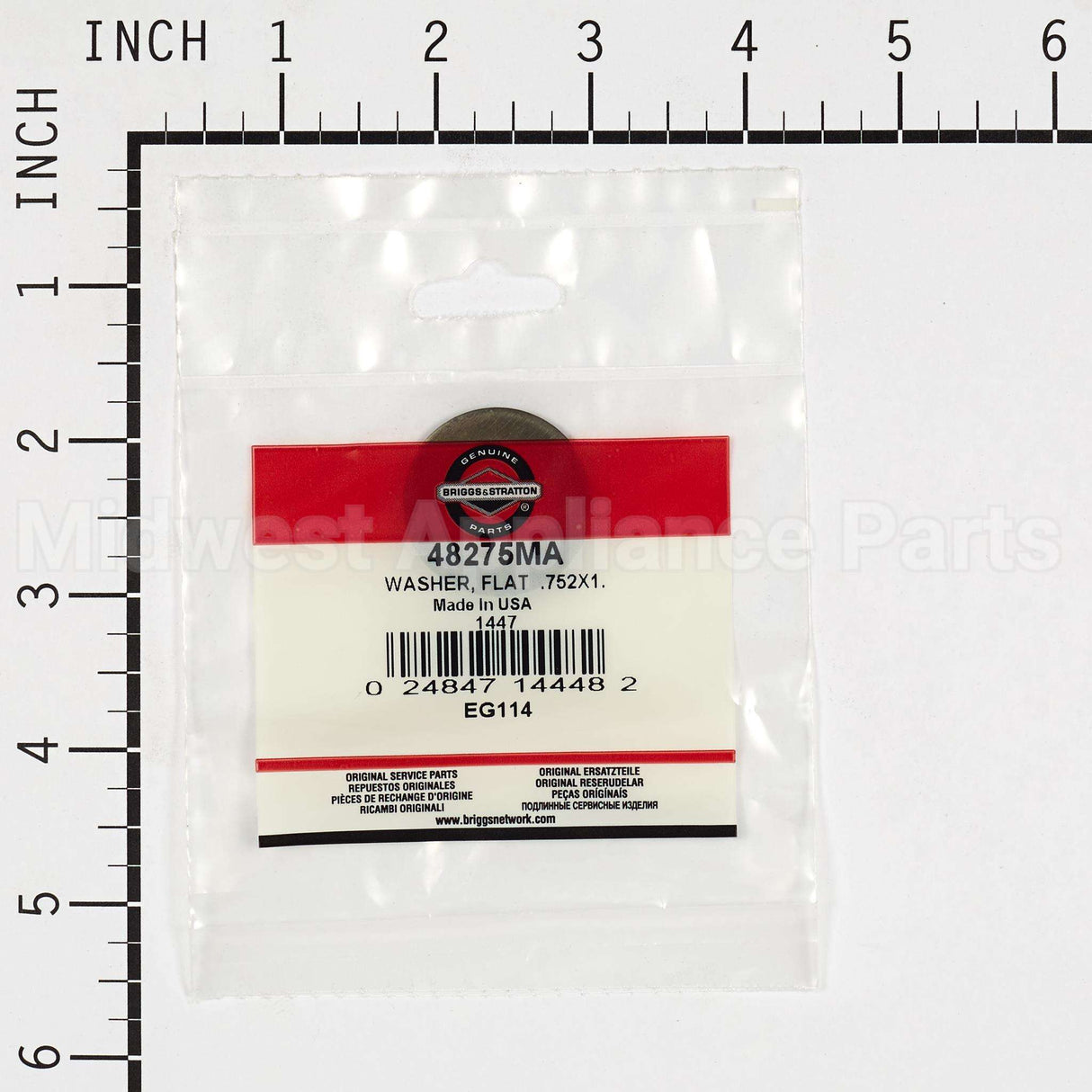48275MA Briggs & Stratton Washer Flat .752X1.