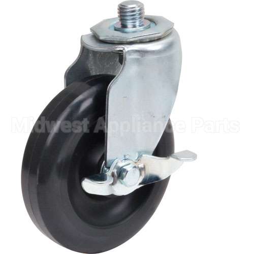 497002-2 Compatible Hobart Caster, Stem, W/Brk, 5", 3/4"