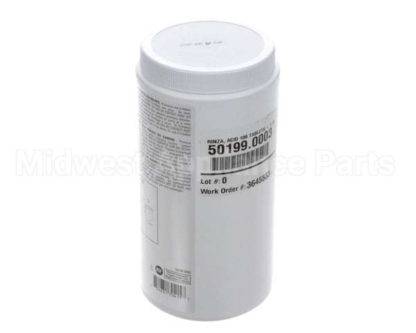 50199.0003 Bunn Rinza, Acid 100 Tablets - 1 Jar
