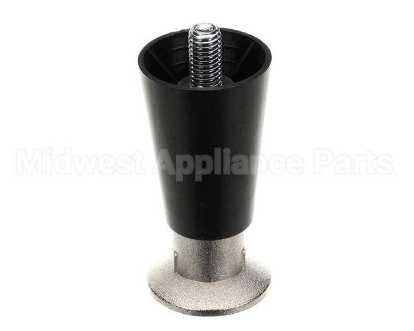 50206 Continental Refrigeration Legs, 4" Black (Adjustable Up To 5-1/4")