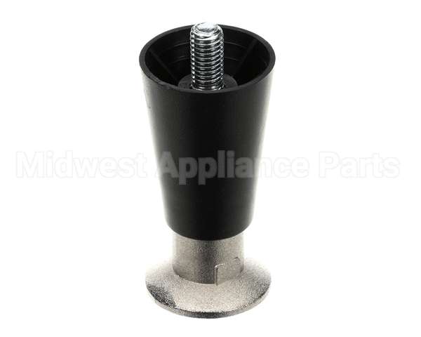 50206 Continental Refrigeration Legs, 4" Black (Adjustable Up To 5-1/4")