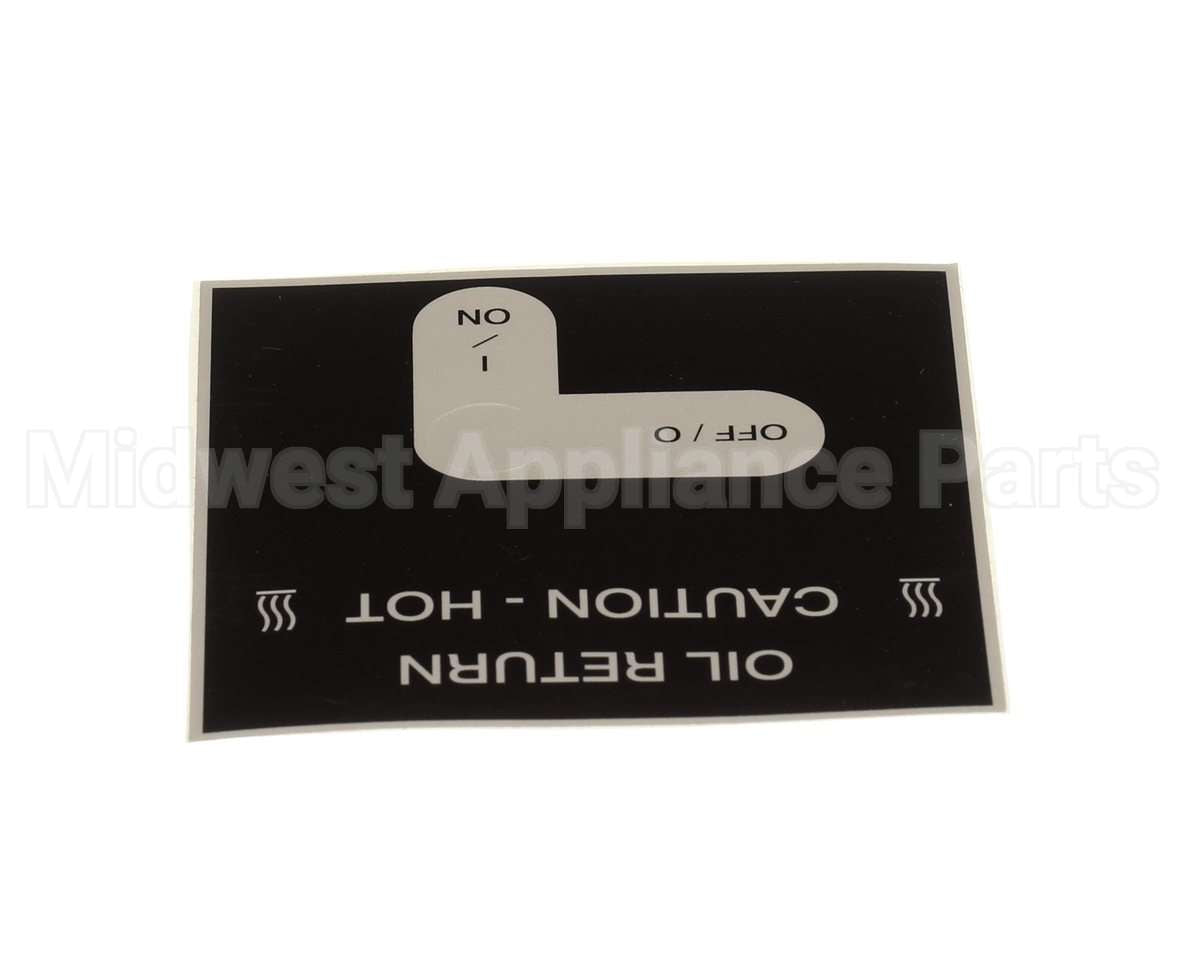 50787 Henny Penny Label - Oil Return