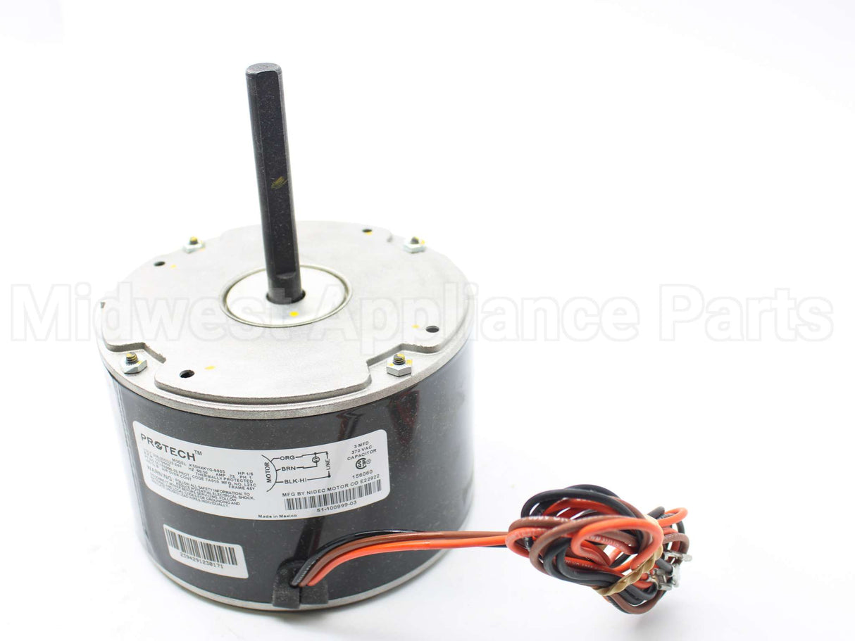 51-100999-03 Rheem-Ruud 1/6Hp 208-230V 1075Rpm 48 Mtr