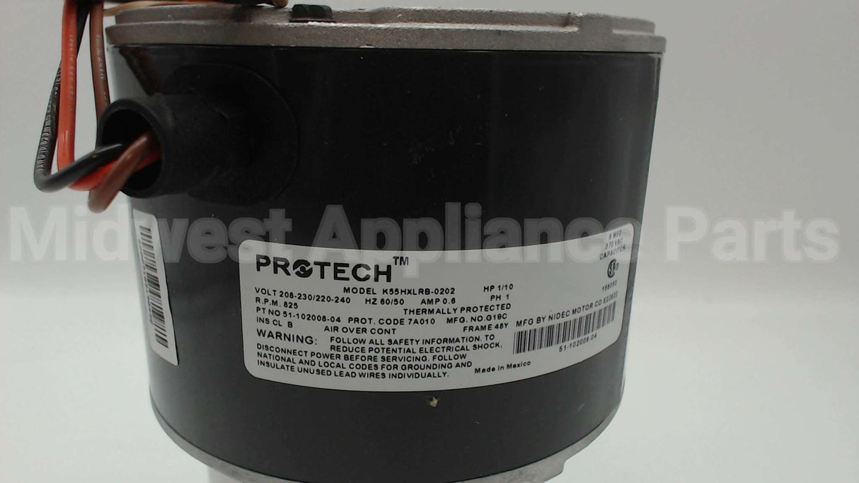 51-102500-05 Rheem-Ruud 1/10Hp 208-230V 825Rpm 1Sp Mtr