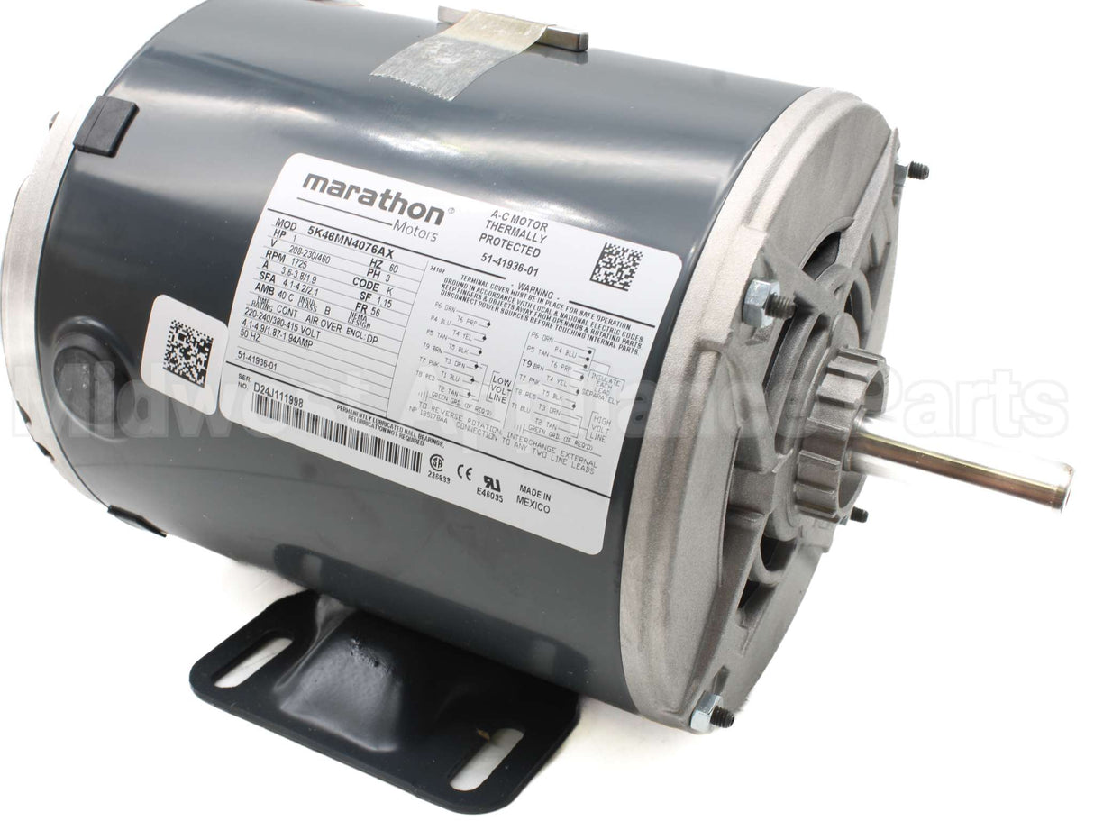 51-41936-01 Rheem-Ruud 1Hp 208-230/460V 1725Rpm Motor