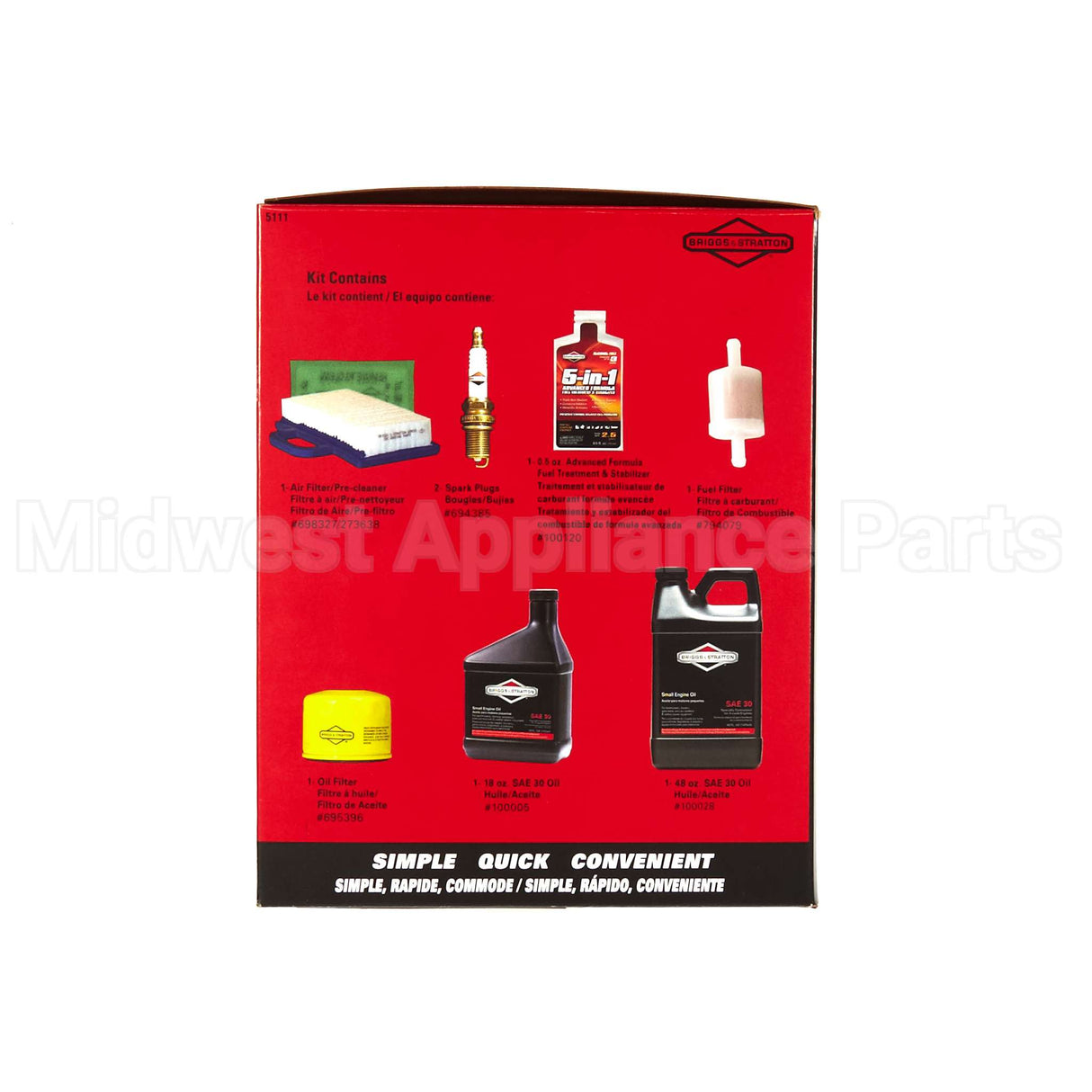 5111B Briggs & Stratton Maintenance Kit