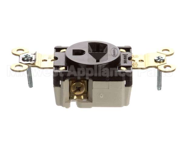 5461 Hubbell Lighting Sgl Wall Receptacle Wdyrc