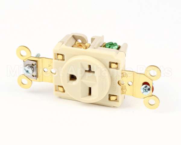 5461I Hubbell Lighting Ivory Single Receptacle