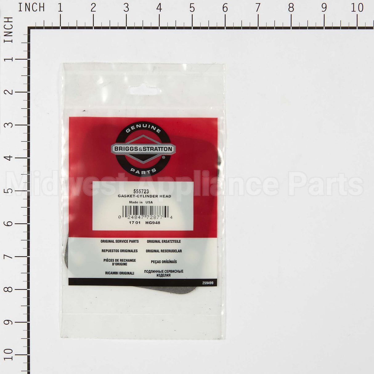 555723 Briggs & Stratton Gasket-Cylinder Head