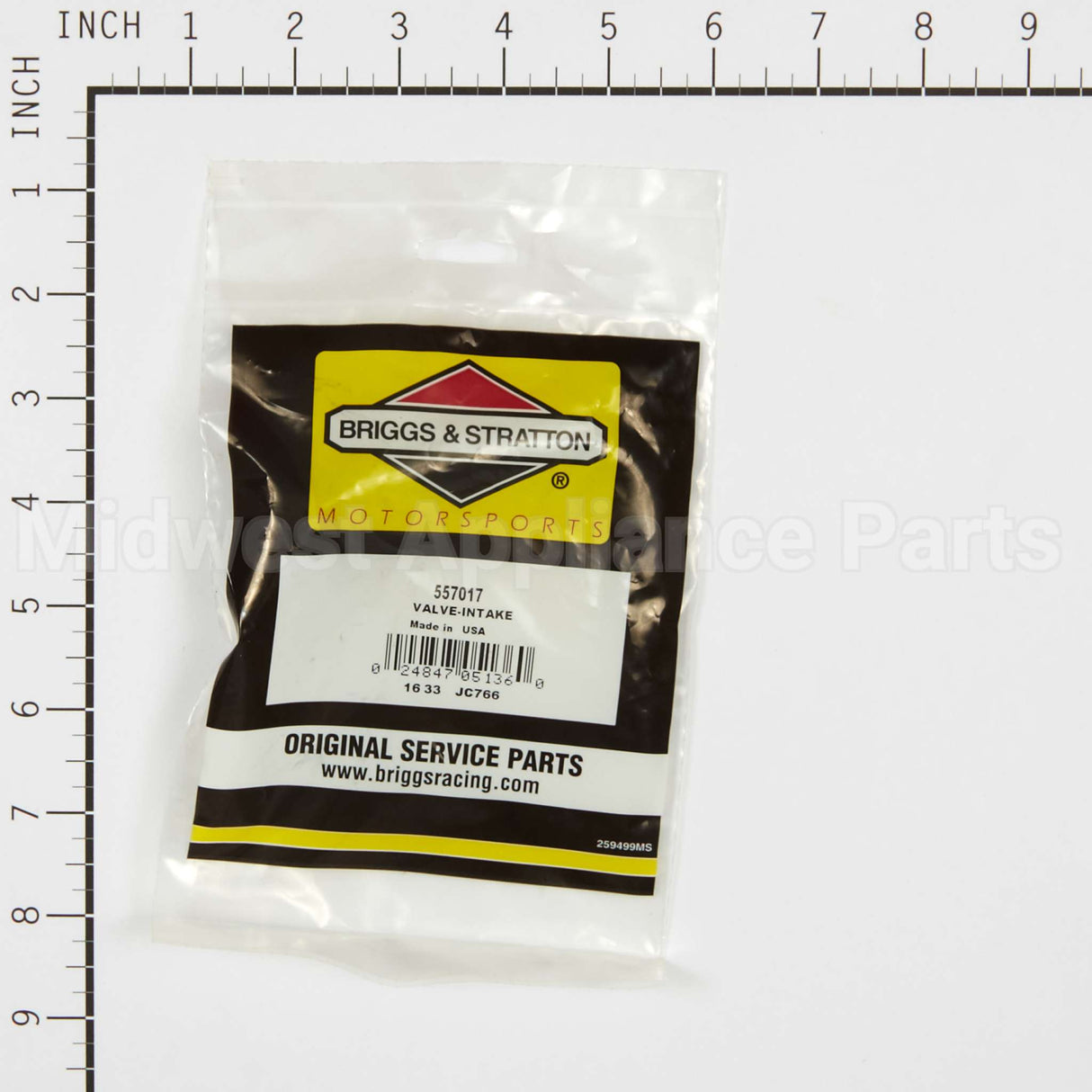 557017 Briggs & Stratton Valve-Intake