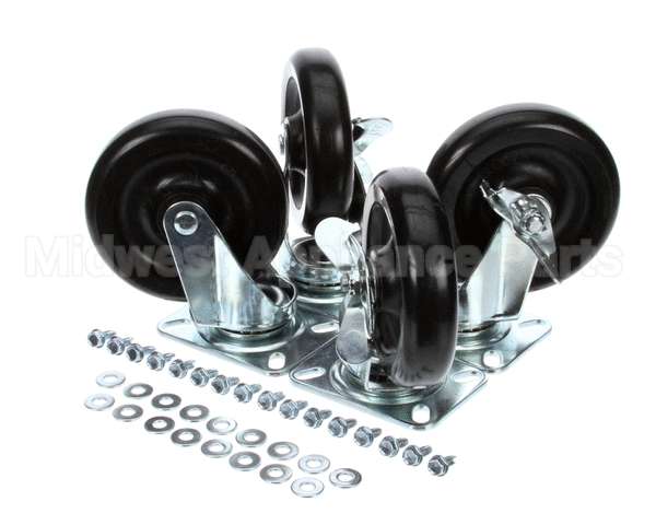 57784 Perlick Caster Kit, Set Of 4, 6 1/8