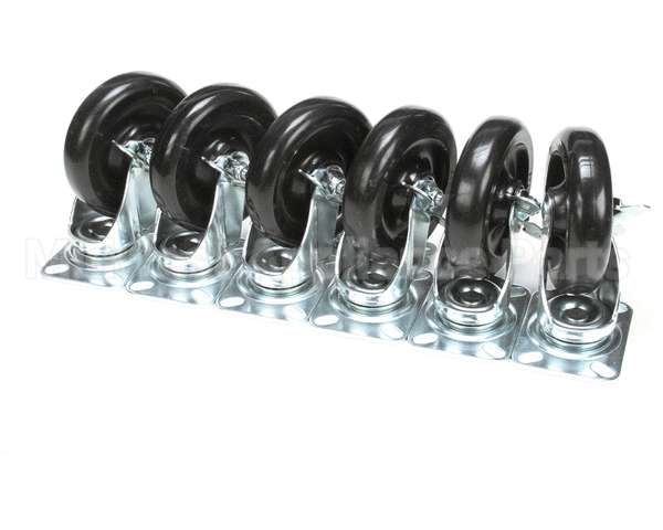 57785 Perlick Caster Kit, Set Of 6, 6 1/8