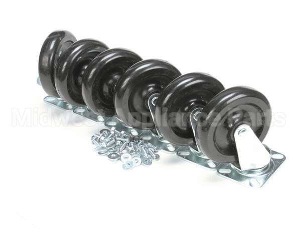57785 Perlick Caster Kit, Set Of 6, 6 1/8