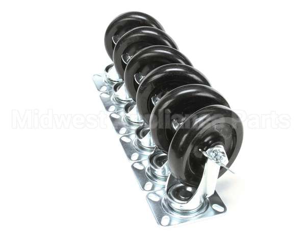 57785 Perlick Caster Kit, Set Of 6, 6 1/8
