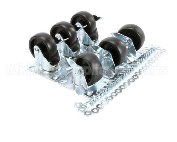 57787 Perlick Caster Kit, Set Of 6, 3.75