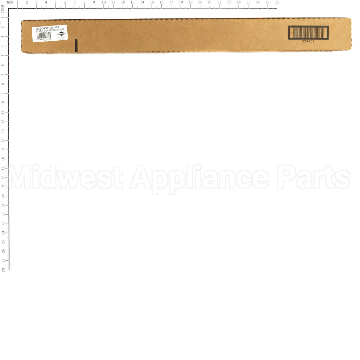 583043E701MA Briggs & Stratton Bladescraper 29H2 Mf