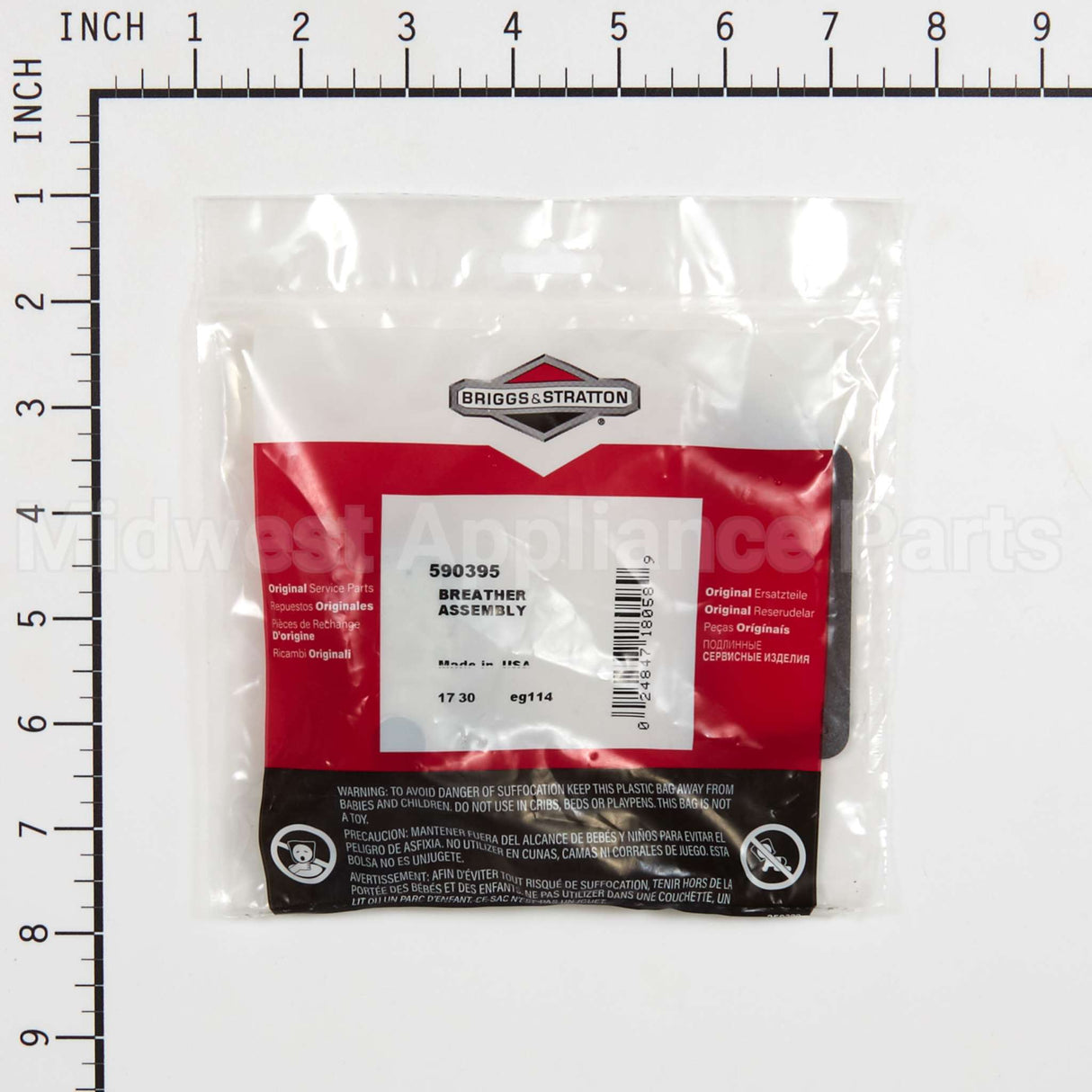 590395 Briggs & Stratton Breather Assembly