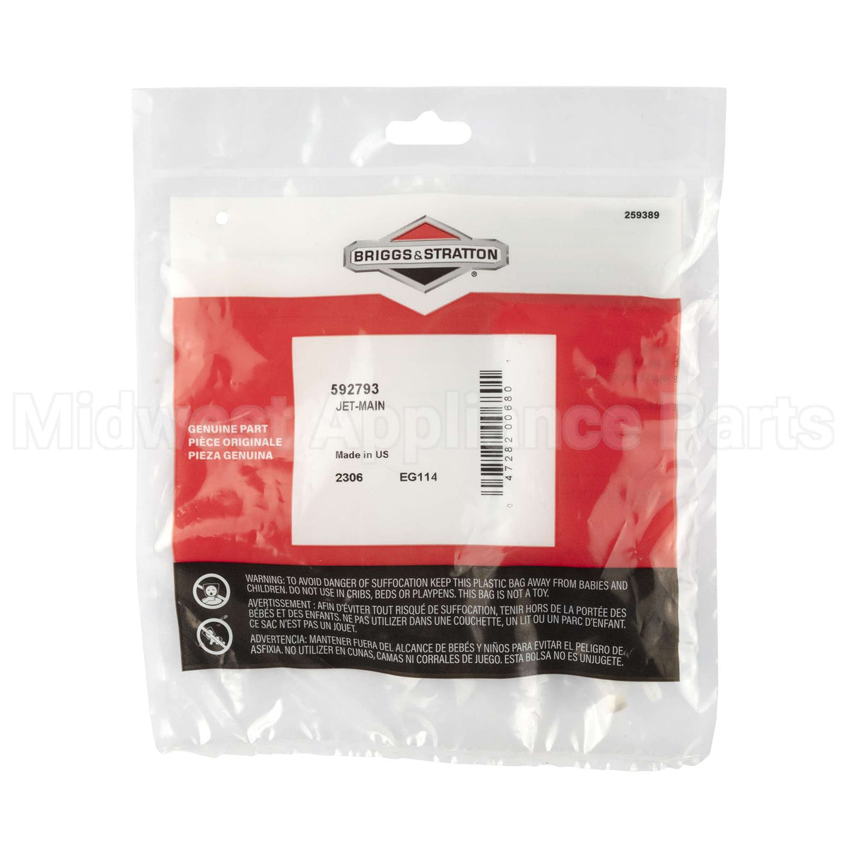 592793 Briggs & Stratton Jet-Main