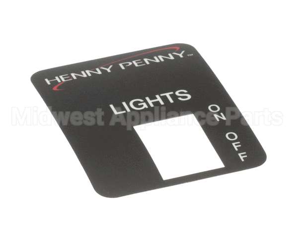 59305 Henny Penny Label - Lights W/O Prb