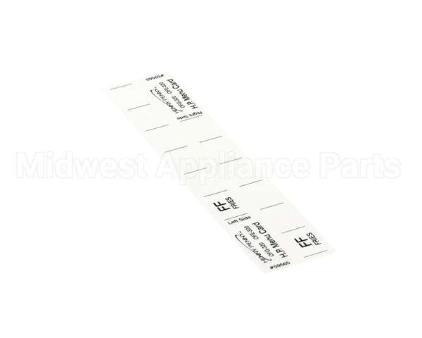 59565 Henny Penny Menu Card - Hp Gm