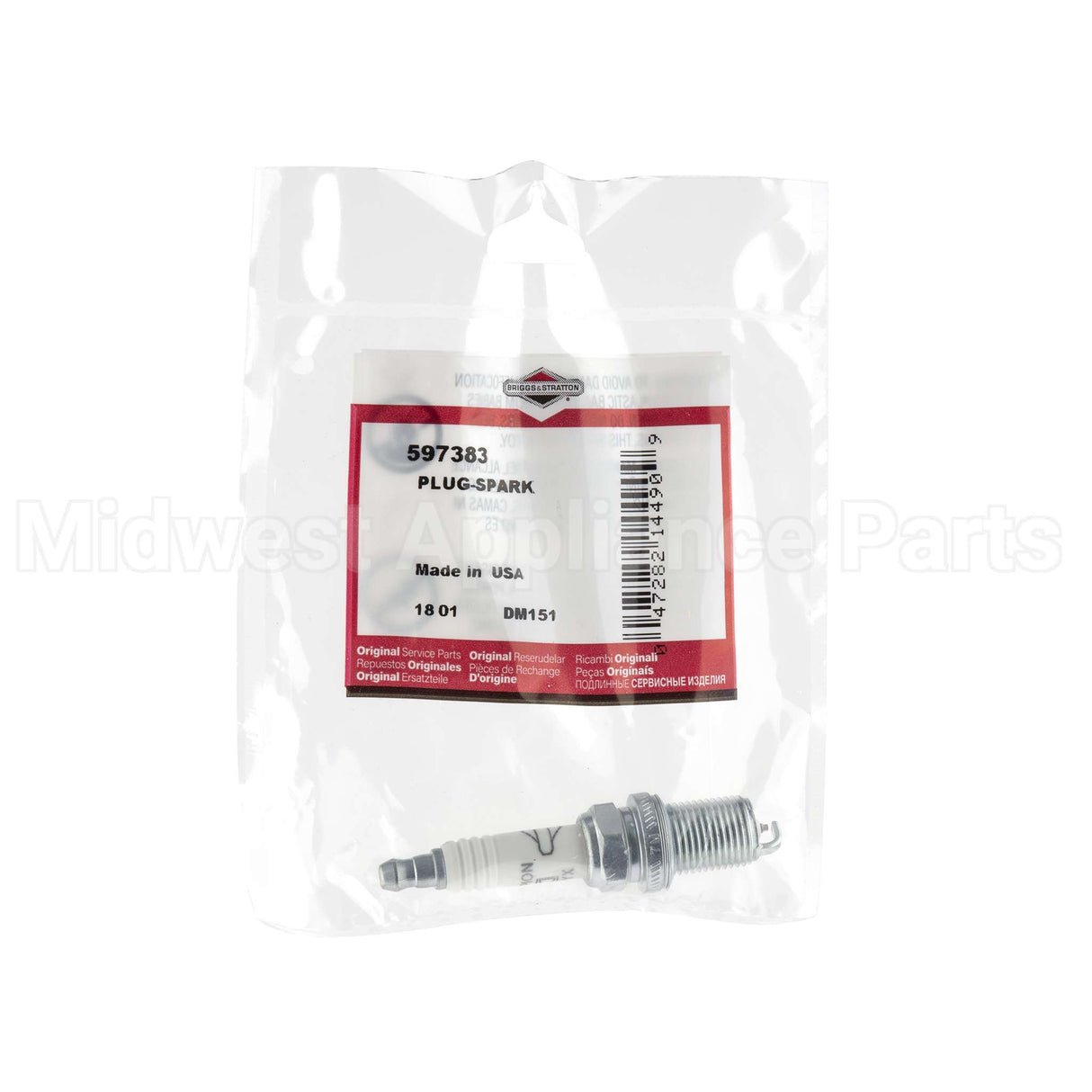597383 Briggs & Stratton Plug-Spark