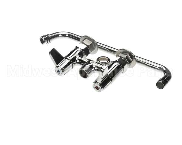 5F-4DLX12 T&S Brass Faucet Deck Mount 4 Centers 12 Swing