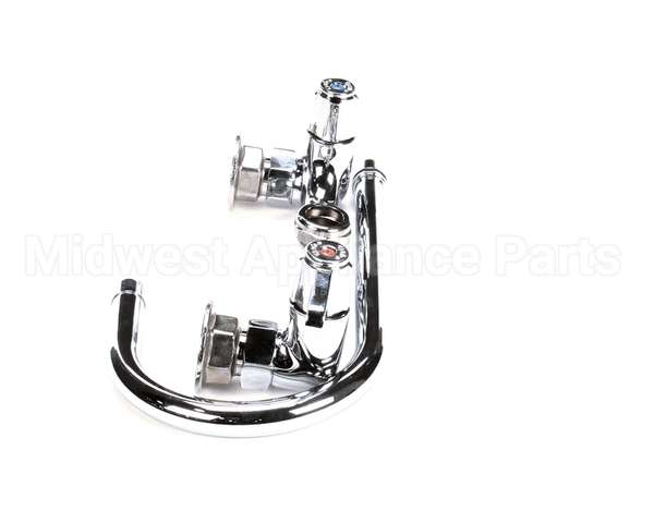 5F-8WLX05 T&S Brass Faucet Wall Mount 8 Centers 512 Swi