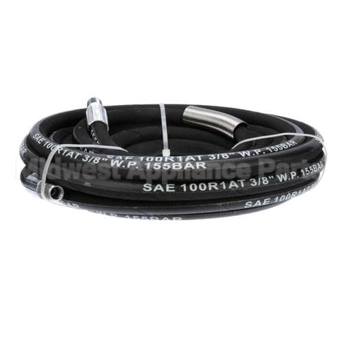 5HR-2HSE-35 T&S Brass 3/8 X 35' Equip Hose, Black, Medium Pres