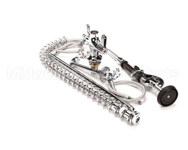 5PR-2S00 T&S Brass Pre-Rinse, Single Hole Base, 18 Flexible