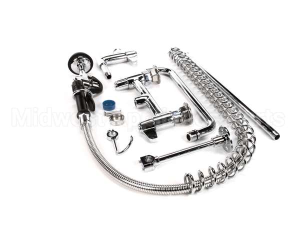 5PR-8D12 T&S Brass Pre-Rinse Unit, 8 Deck Mount, Add-On Fau